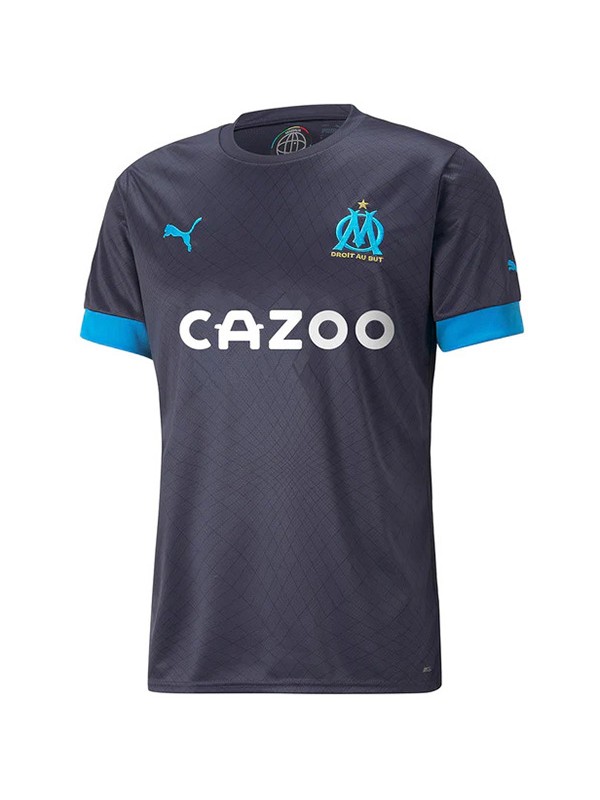 Olympique de marseille away jersey second soccer uniform men's sports kit football top shirt 2022-2023